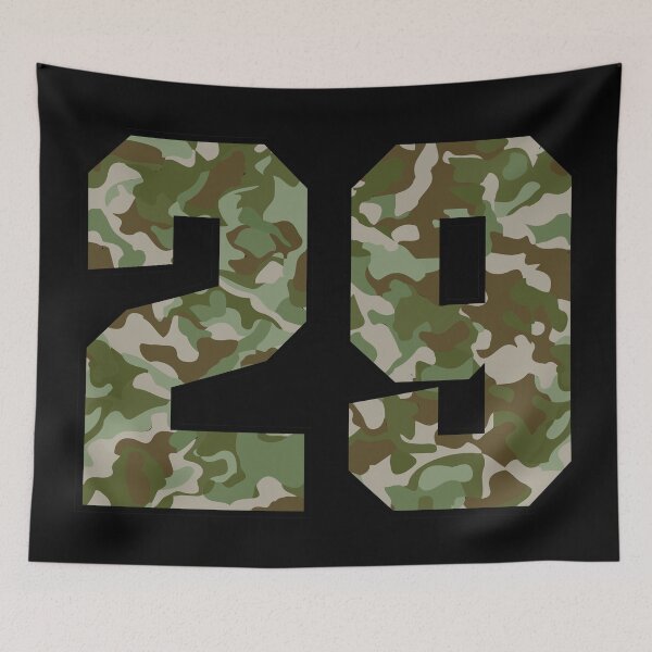 Item preview, Army Camouflage Number Twenty-Nine Soldiers Lucky Number 29 designed and sold by Urosek.