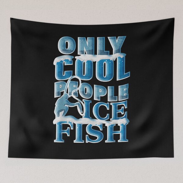 Item preview, Only Cool People Winter Sports Gift Ice Fishing designed and sold by patsa4.