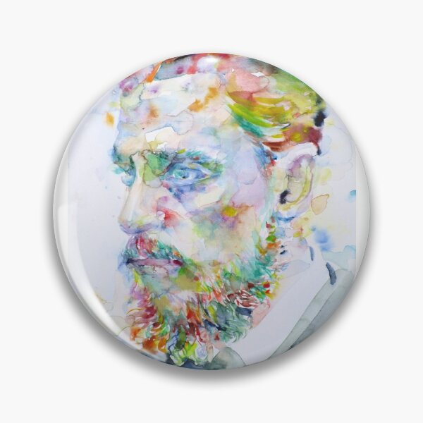 Item preview, RAINER MARIA RILKE - watercolor portrait designed and sold by lautir.