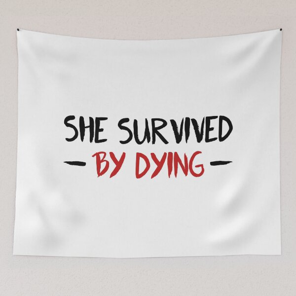 Item preview, Fear Street Quote - She Survived By Dying designed and sold by ClaudiaGrosso.