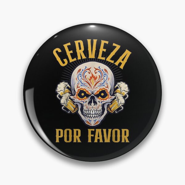 Item preview, Cerveza Por Favor Mexican Sugar Skull Beer Drinker designed and sold by patsa4.