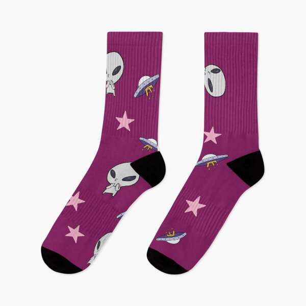 Item preview, Cute Alien and UFO print designed and sold by Taleahsdesigns.