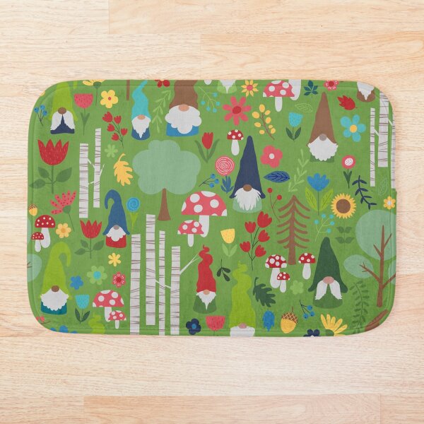 Item preview, Garden Gnomes In Fairy Garden Kids Pattern designed and sold by SamAnnDesigns.
