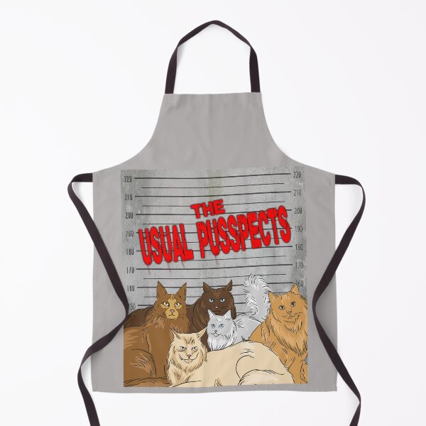 Item preview, The Usual Pusspects - Funny Cat Pun  designed and sold by jonrdesign.