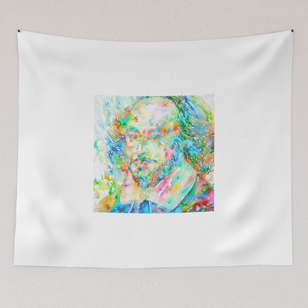 Item preview, WILLIAM SHAKESPEARE watercolor portrait designed and sold by lautir.