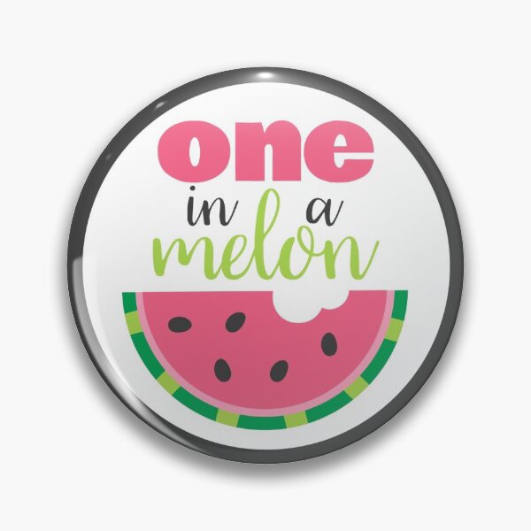 Item preview, Watermelon One In A Melon Pink 1st Birthday Round Circle designed and sold by CyanSkyDesign.