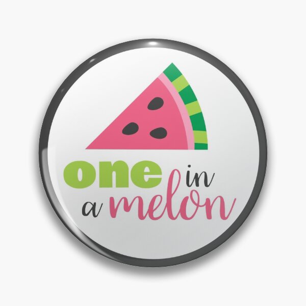 Item preview, Watermelon One In A Melon Pink 1st Birthday Round Circle designed and sold by CyanSkyDesign.