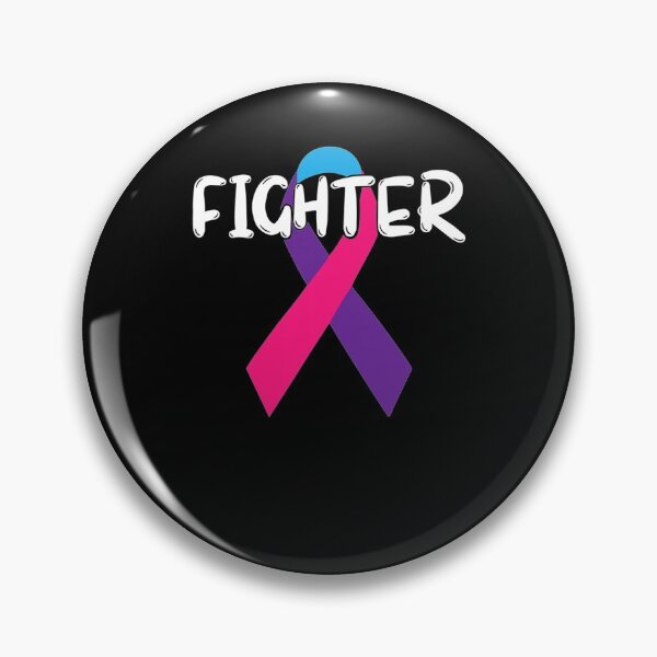 Item preview, Thyroid Cancer Awareness Fighter Support Ribbon designed and sold by MargaretHagon.
