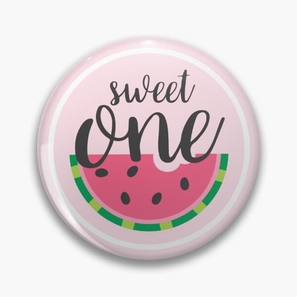 Item preview, Watermelon One In A Melon Pink 1st Birthday Round Circle designed and sold by CyanSkyDesign.