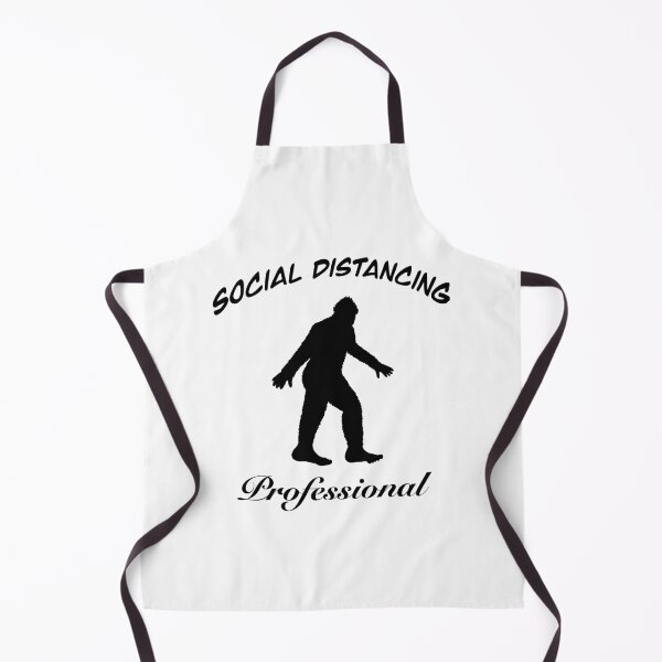 Item preview, Social Distancing Professional Bigfoot - black & white designed and sold by EcoElsa.