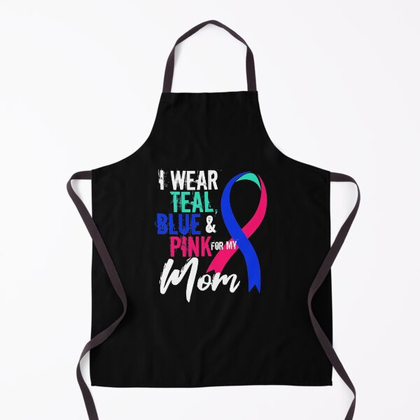 Item preview, Thyroid Cancer Awareness For My Mom Mother Blue Pink Teal designed and sold by MargaretHagon.