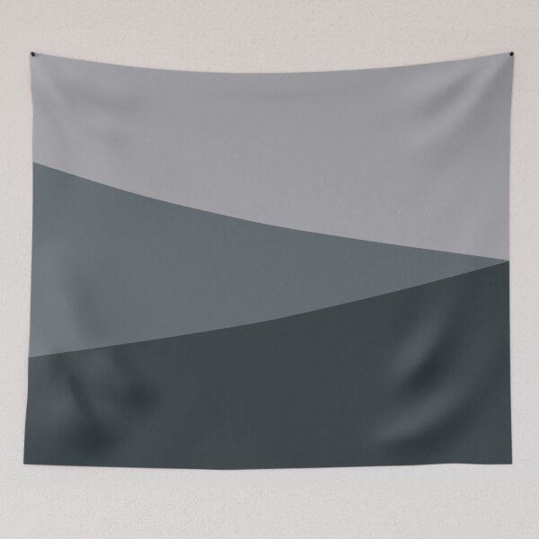 Item preview, GUNMETAL GREY, SLATE and METALLIC SILVER GEOMETRIC DESIGN PRINT designed and sold by RachelMacht.