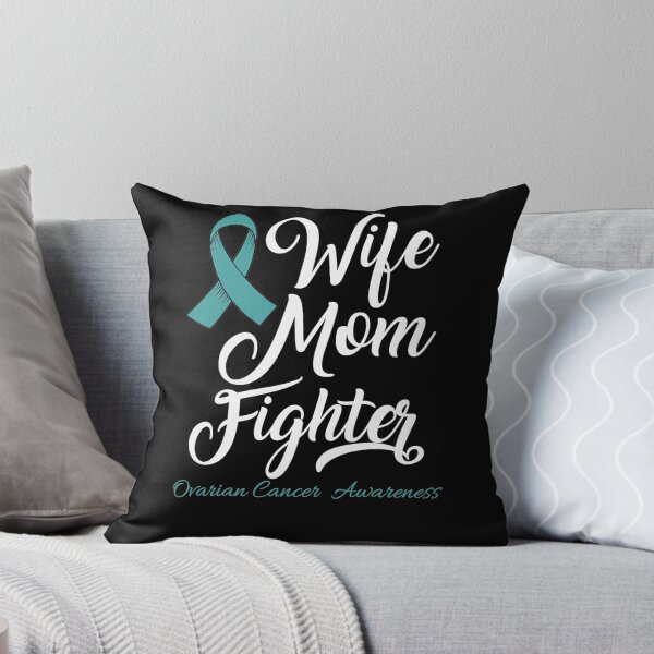 Item preview, Wife Mom Ovarian Cancer Awareness Teal Ribbon designed and sold by MargaretHagon.