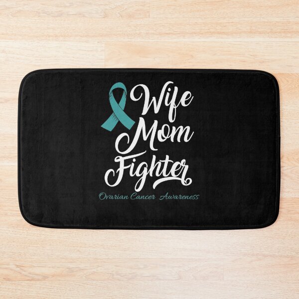 Item preview, Wife Mom Ovarian Cancer Awareness Teal Ribbon designed and sold by MargaretHagon.