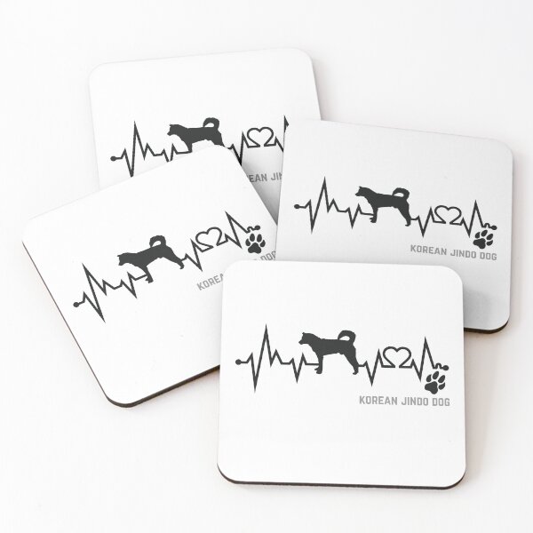 Item preview, I Love Korean Jindo Dog | Korean Pride | Coffee and Korean Jindo Dog | I love dogs | Made in Korea designed and sold by 732Studio.
