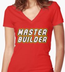 MASTER BUILDER Women's Fitted V-Neck T-Shirt