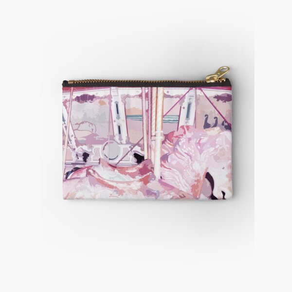 Item preview, Carousel horse on a rosy merry-go-round designed and sold by Boho Contessa.