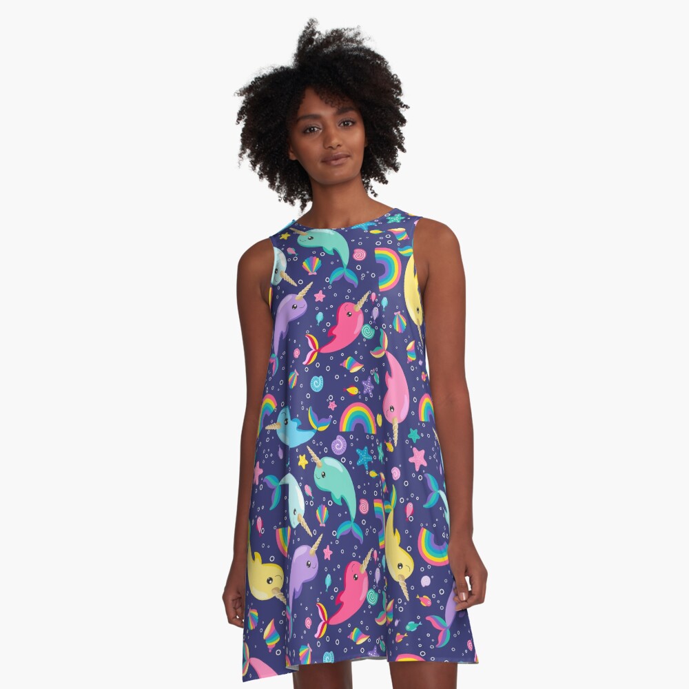 Vista previa del artículo con la obra «Vestido acampanado», diseñado y vendido por SamAnnDesigns.