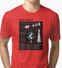 SPUTNIK-1 Infographics Tri-blend T-Shirt