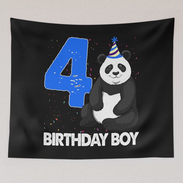 Item preview, Birthday Boy 4 Panda designed and sold by Bendthetrend.
