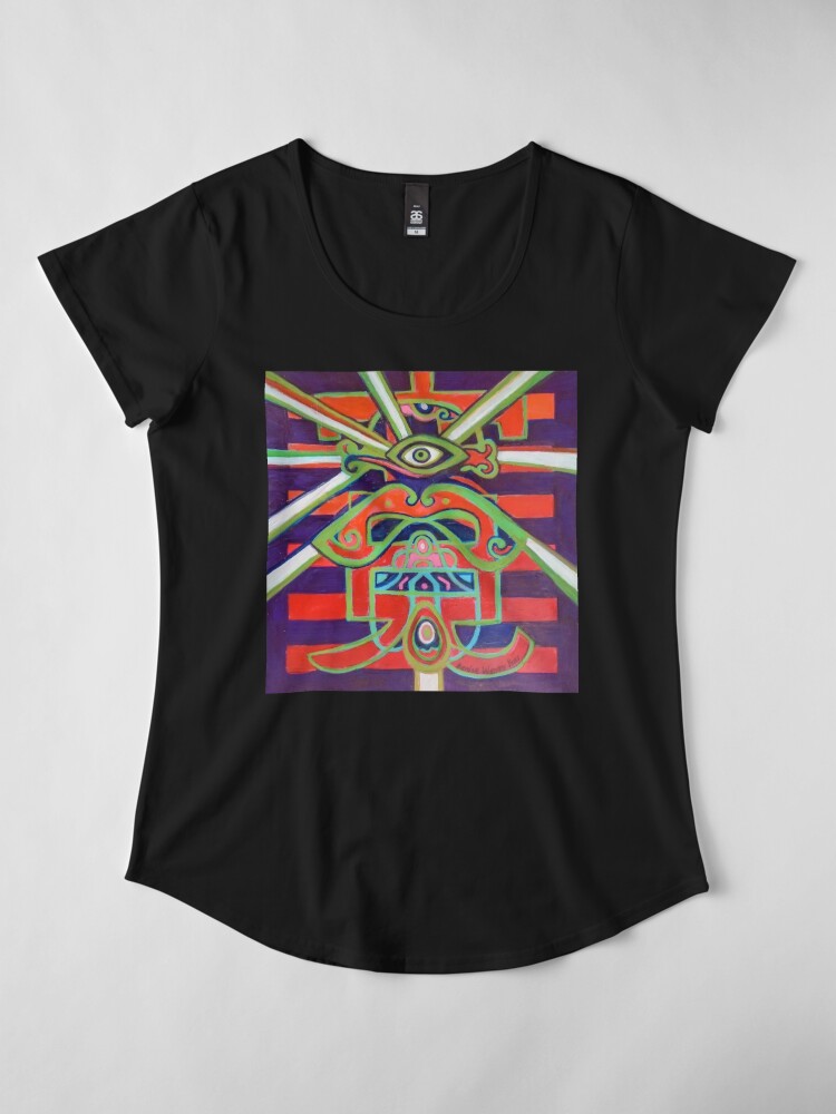 Premium Scoop T-Shirt, Hexagram 14: Ta Yu (Wealth) designed and sold by Denise Weaver Ross