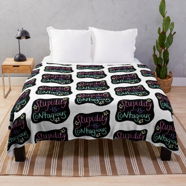 Item preview, Stupidity Is Contagious designed and sold by JillPillDesign.
