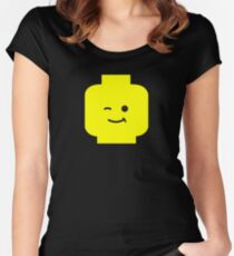 Minifig Winking Head Women's Fitted Scoop T-Shirt