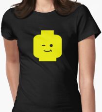 Minifig Winking Head Women's Fitted T-Shirt