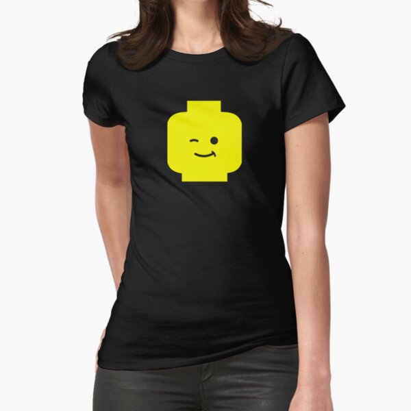 Minifig Winking Head Fitted T-Shirt