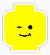 Minifig Winking Head Sticker