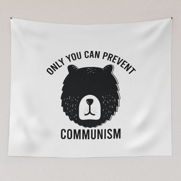Item preview, Only You Can Prevent Communism-Camping Bear designed and sold by Ilyas912.