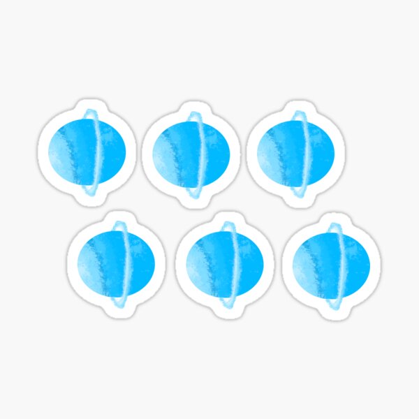 Watercolor Uranus (Pack) Sticker