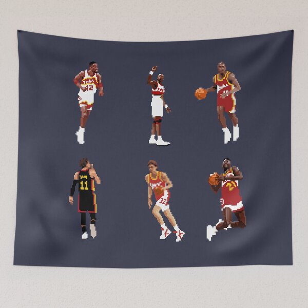 Item preview, Atlanta Basketball Legends (Kevin Willis, Dikembe Mutombo, Mookie Blaylock, Trae Young, Jon Koncak, Dominique Wilkins) Qiangy designed and sold by qiangdade.