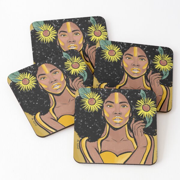 Item preview, Flower yellow woman designed and sold by anitagarciast.