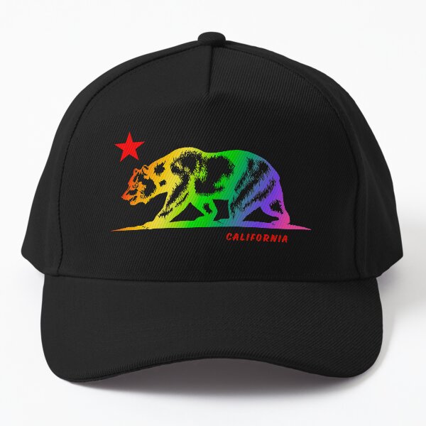 Aperçu de l'œuvre Drapeau de dégradé arc-en-ciel de la fierté gaie de Cali Gay Pride de la République de Californie créée et vendue par GRAPHICxBOMB.