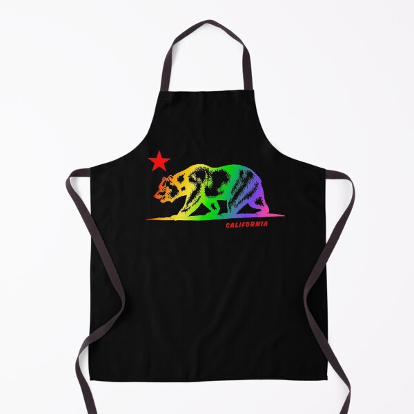 Item preview, California Republic Bear NCR Cali Gay Pride Rainbow Gradient Flag designed and sold by GRAPHICxBOMB.