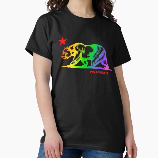 Item preview, California Republic Bear NCR Cali Gay Pride Bandera de degradado de arco iris designed and sold by GRAPHICxBOMB.