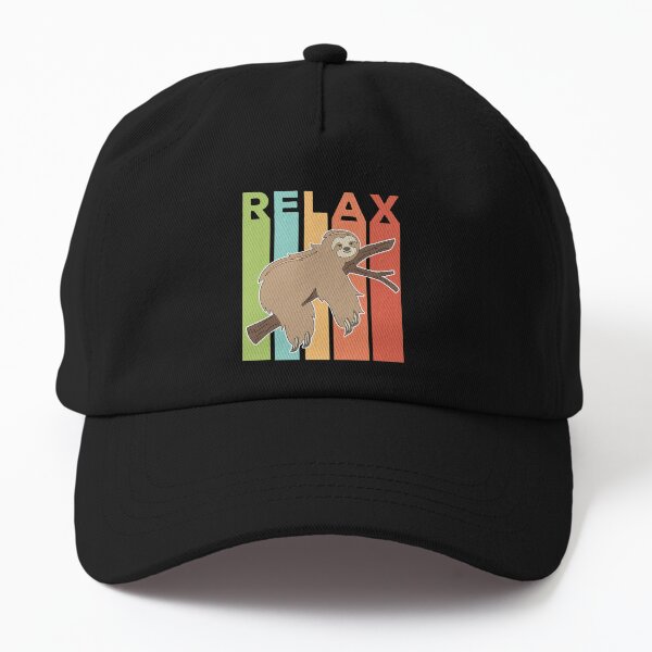National Relaxation Day Relaxing Sloth Summer Holidays Dad Hat