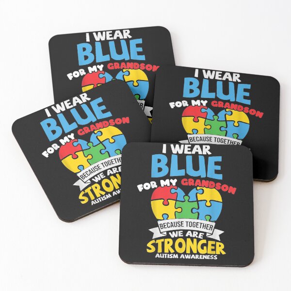 Item preview, I Wear Blue For My Grandson Autism Awareness Grandparents designed and sold by tolivia.
