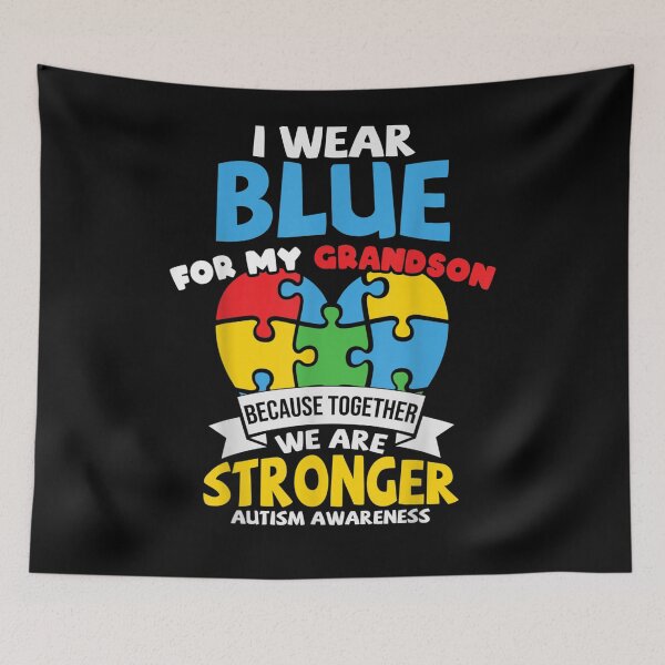 Item preview, I Wear Blue For My Grandson Autism Awareness Grandparents designed and sold by tolivia.