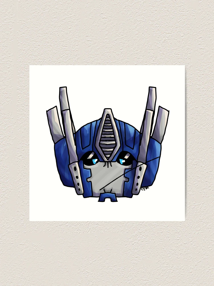 Blue Flowers--TFP Optimus Prime , an art print by Izzy A - INPRNT