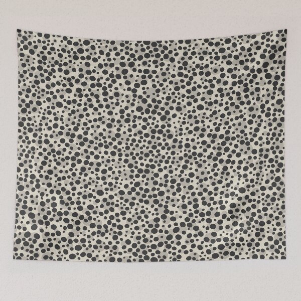Item preview, Dark gray scattered dots on off white background designed and sold by BLMcreations.