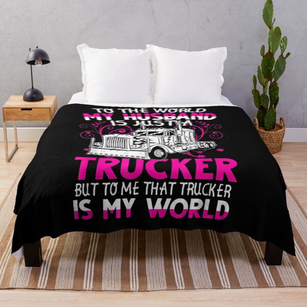 Item preview, Trucker Wife Trucker Is My World Truck Driver Gift designed and sold by tolivia.