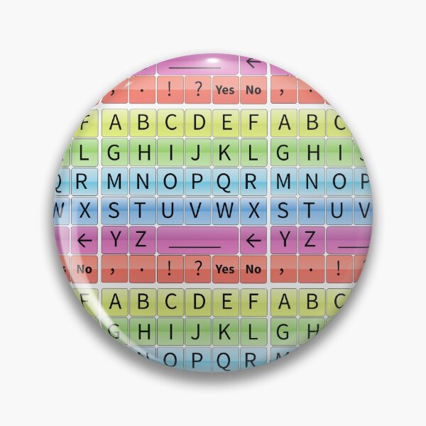 Item preview, Rainbow letterboard designed and sold by AAC-users-shop.