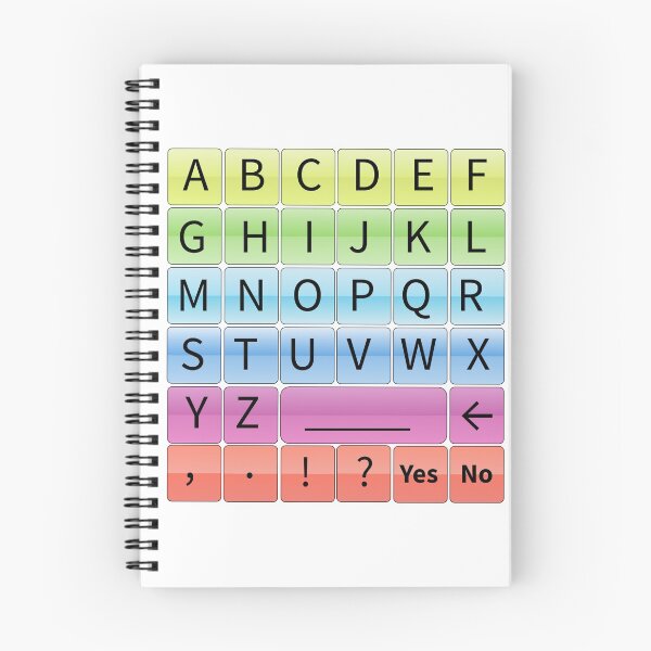 Item preview, Rainbow letterboard designed and sold by AAC-users-shop.