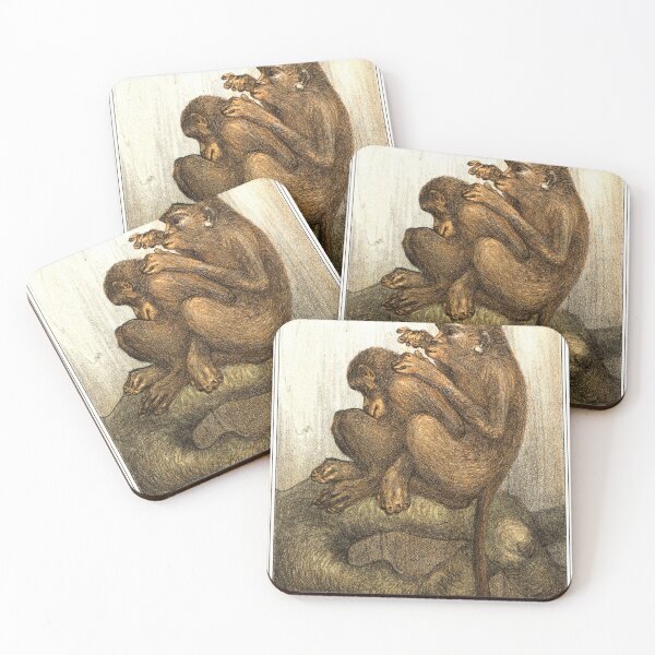 Item preview, Vlooiende apen (1878–1910) Painting designed and sold by Art & Painting.