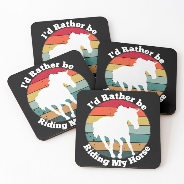 Item preview, Vintage I'd Rather Be Riding Horse Riding Equestrian Design designed and sold by LifeCrush.