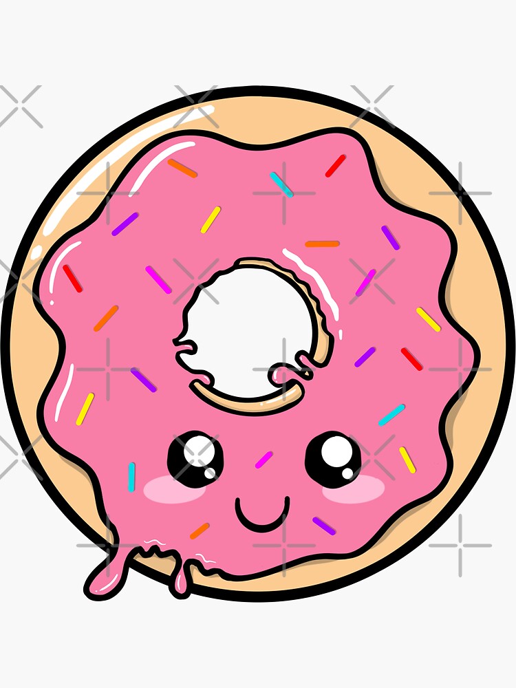 HOW TO DRAW A CUTE DONUT KAWAII EASY STEP BY STEP, DIBUJOS KAWAII