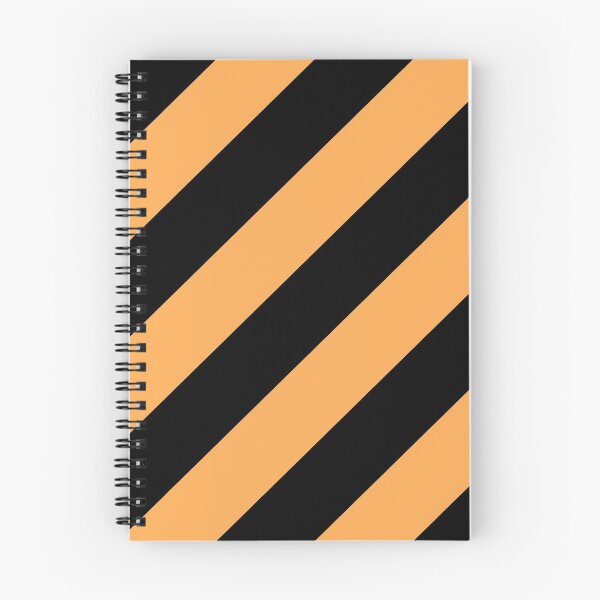Item preview, Mid-tone Orange and Black Diagonal Stripe Pattern Pairs 2022 Trending Color (Hue / Shade / Colour) Pantone Marigold 14-1050 designed and sold by ColorOfTheYears.
