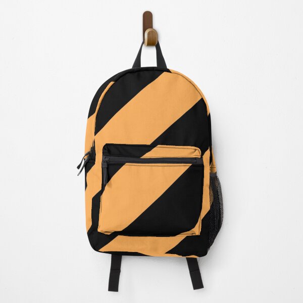 Item preview, Mid-tone Orange and Black Diagonal Stripe Pattern Pairs 2022 Trending Color (Hue / Shade / Colour) Pantone Marigold 14-1050 designed and sold by ColorOfTheYears.